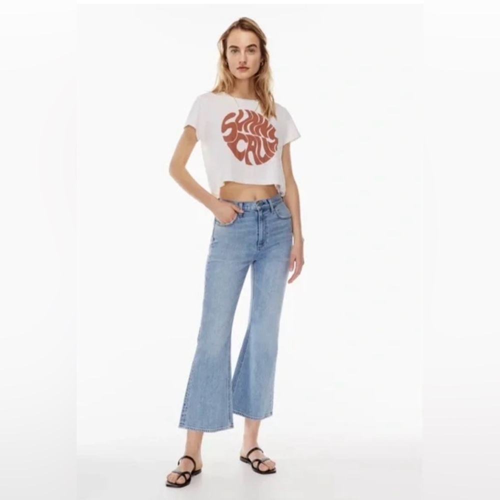 Aritzia denim forum the twiggy high rise flare 28L size 27 - Picture 1 of 10